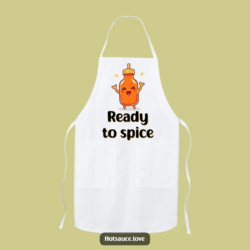 Funny Cayenne Bottle Apron: Cook with Enthusiasm & Hilarious Spicy Flair!