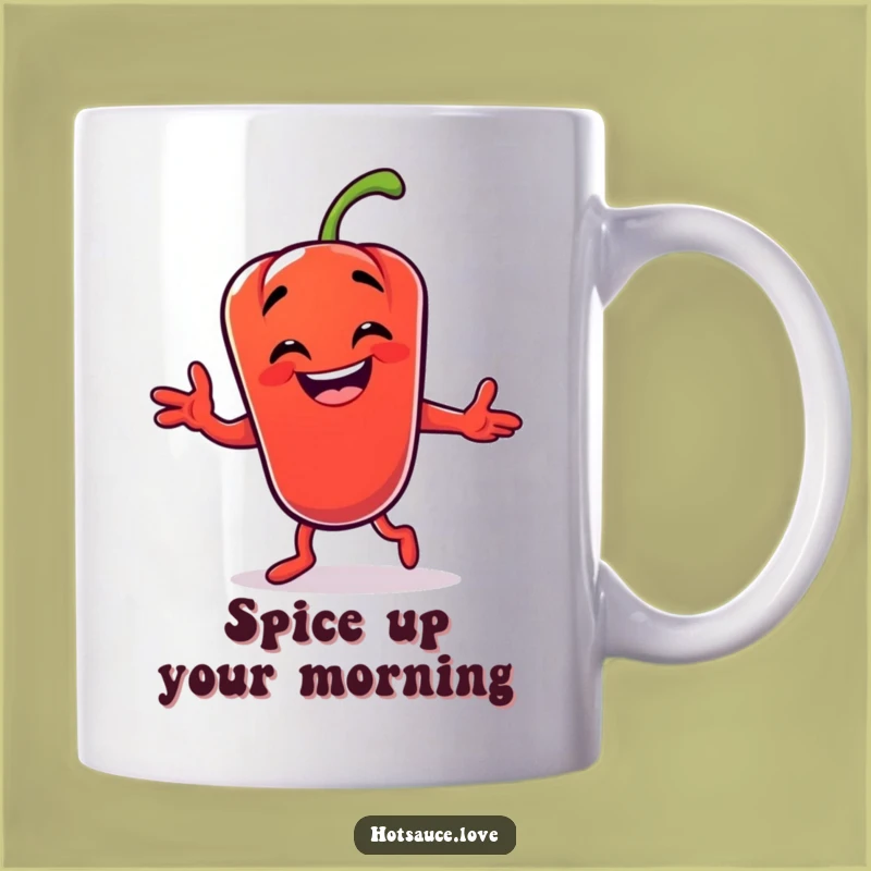 Funny Dancing Chili Pepper Mug: A Hilarious Gift for Spice Lovers Who Love to Groove!