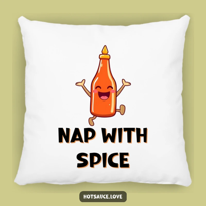 Funny Hot Sauce Pillow: Cozy Heat, Soft Funny Gift for Spice Enthusiasts