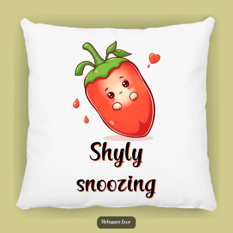 Funny Shy Hot Sauce Pillow: Cozy Peeking Character, Comfy Funny Gift