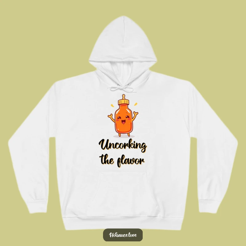 Funny Cayenne Bottle Hoodie: Stay Cozy & Hilarious with this Shaking Spice Wear!