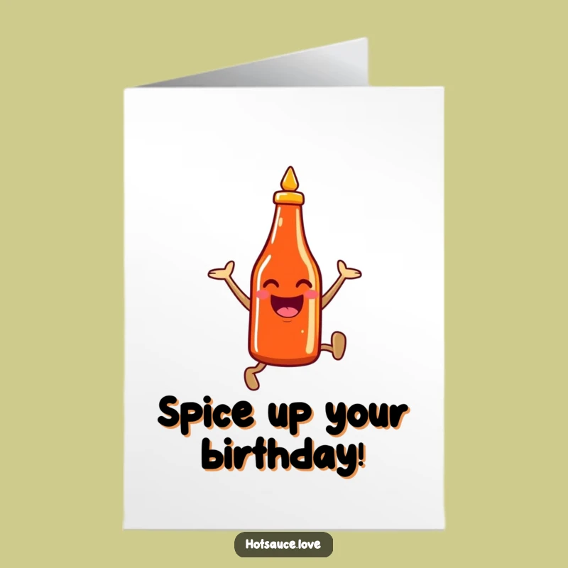 Free Printable Birthday Hot Sauce Card - Leaping Spice Funny Downloadable Greeting