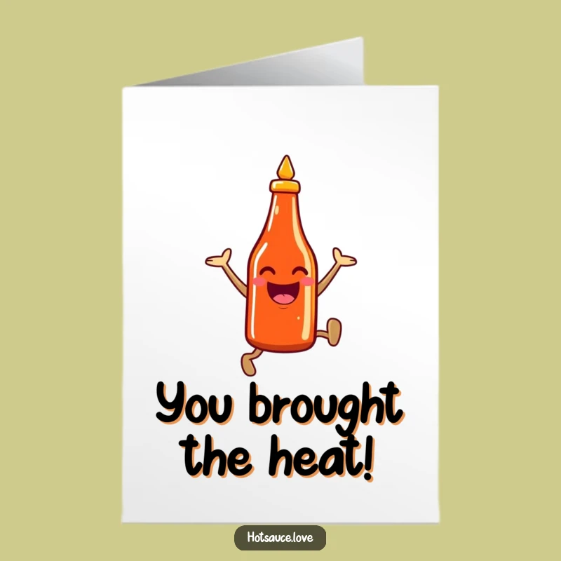 Free Printable Congrats Hot Sauce Card - Leaping Spice Funny Downloadable Greeting