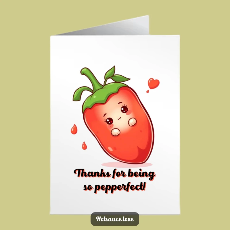 Free Printable Thank You Card Shy Hot Sauce - Grateful Peek Digital Download