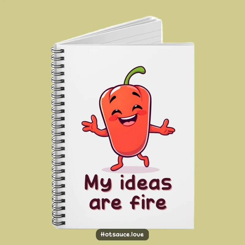 Funny Chili Pepper Dance Notebook: Jot Down Ideas with Spice & Hilarious Flair!